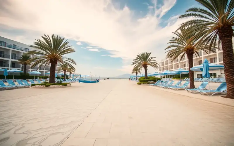 Der kinderfreundliche Strand in Protaras, Zypern, bietet ideale Bedingungen für einen entspannten Familienurlaub