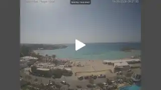 Vorschaubild 14. Juni 2026 07:00 Ayia Napa Zypern - Nissi Beach Panorama
